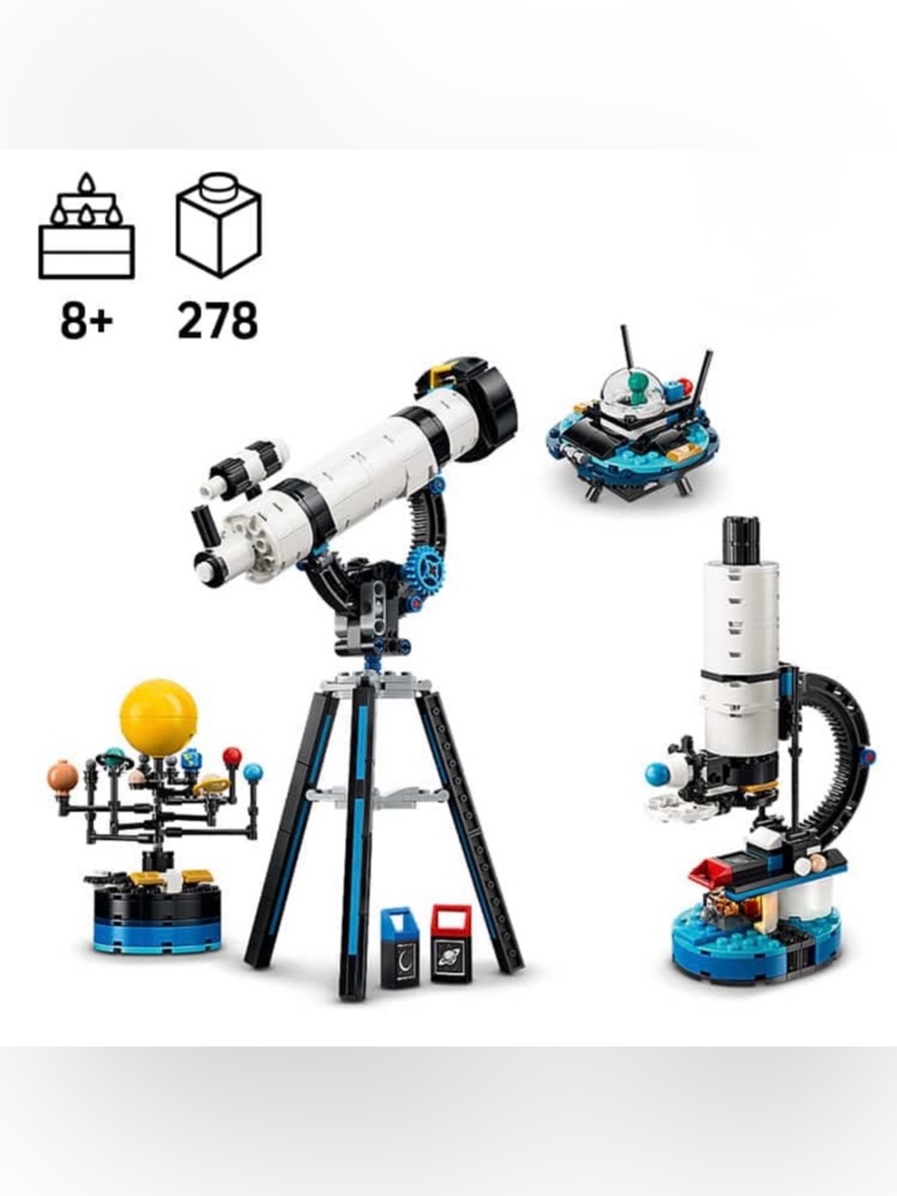 Lego Space Exploration Telescope Creator 3 in 1 Set, 31378